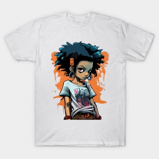 Urban Girl - Urban girl in cartoon style T-Shirt